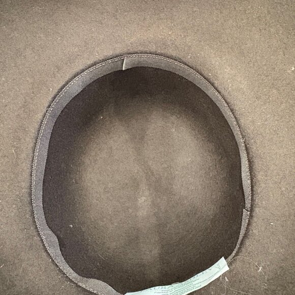 Gilded Age Vintage Fashion – Laura Ashley Brown Felt & Velvet Hat - Picture 6 of 6